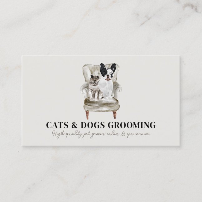 Small Pet Boarding Service Business Card