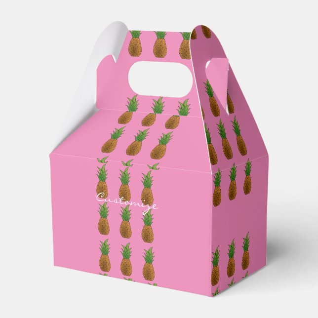 Small Pineapples Thunder_Cove Favor Boxes (Front Side)