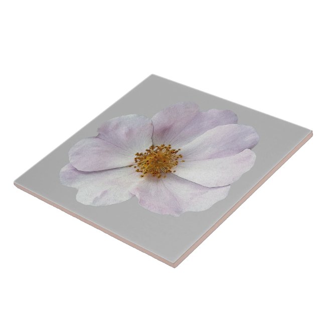 Small pink flower ceramic tile (Side)