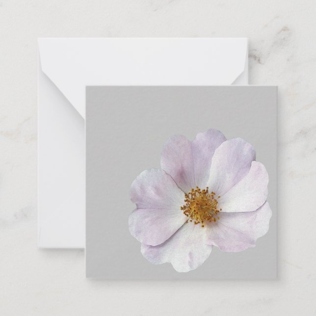 Small pink flower note card (Front)