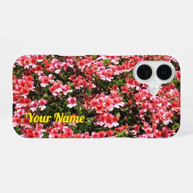 Small Pink Flowers -  Iphone Case (Back Horizontal)