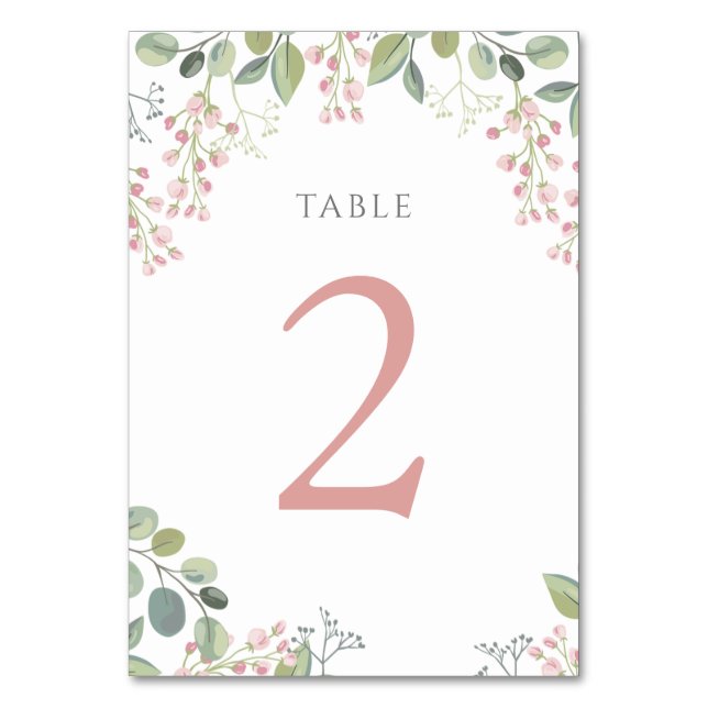 small pink flowers Table Number 2 (Front)