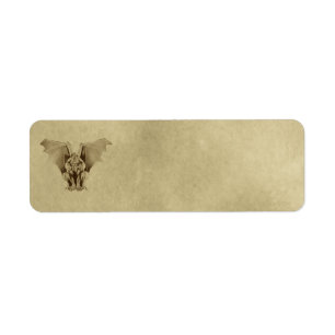 Small Plain Gargoyle Apothecary Label