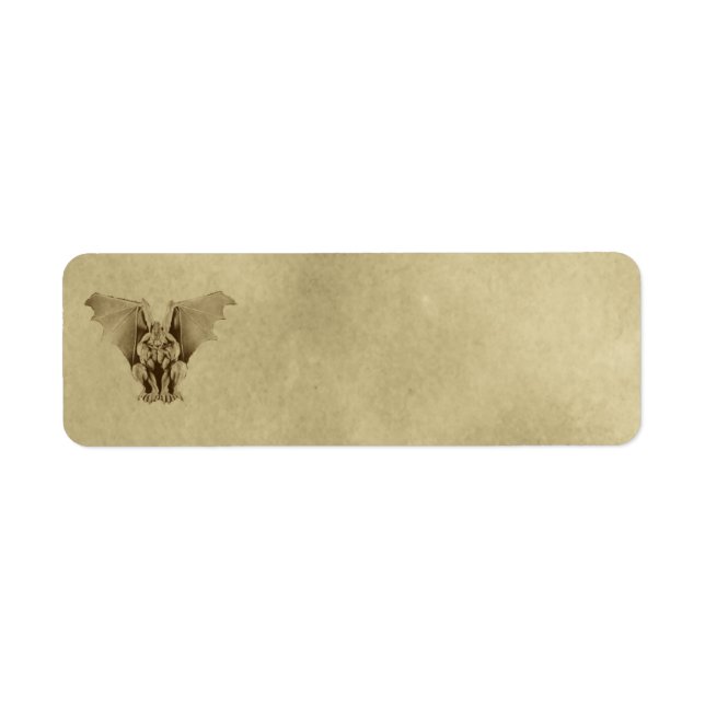 Small Plain Gargoyle Apothecary Label (Front)