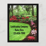 Small Plush Green Landscape Lawn Care Business Flyer