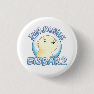 Small polar bear 2 pinback button