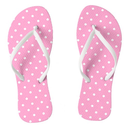 Small Polka Dot Pink Flip Flops