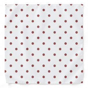 Small Polka Dots Pattern: Rustic Red Bandana