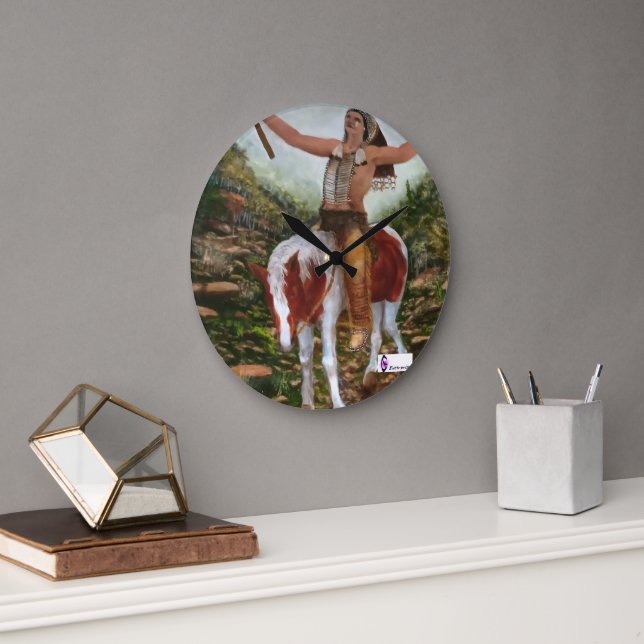 Small Pony Big Spirit Wall Clock (Office)