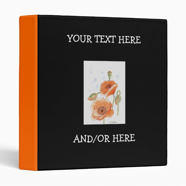 'Small Poppies' Binder (Front/Spine)
