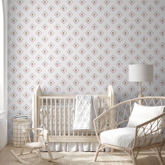 Small print aloe kitchen wallpaper  (Kids)