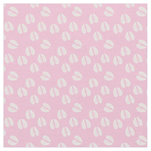 SMALL PRINT DIY Masks - Pink White Goat Hoofprints Fabric