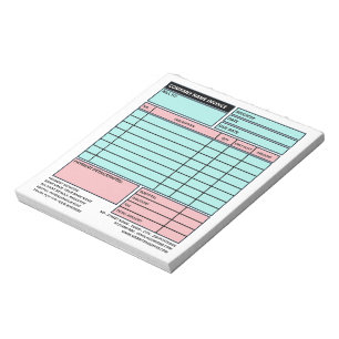 Small Professional Business Invoice/Quotation Notepad