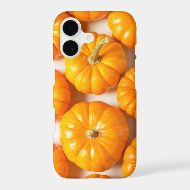 Small Pumpkins Cute Fall Photo Autumn iPhone Case (Back)