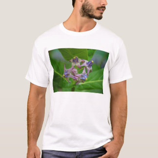 Small Purple Flowers T Shirts Shirt Designs Zazzle Small Purple Flowers Against Green Leaves T Shirt