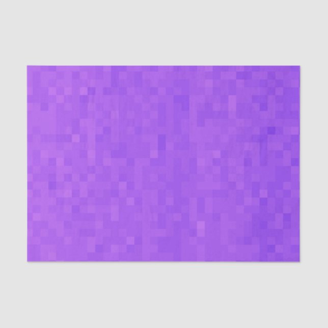 Small Purple Mosaic Square Tiles, Tissue Paper (Front)