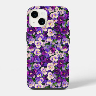Small Purple Pansies Phone Case
