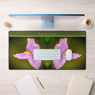 Small Purple Wild Orchid Flower Personalized Desk Mat