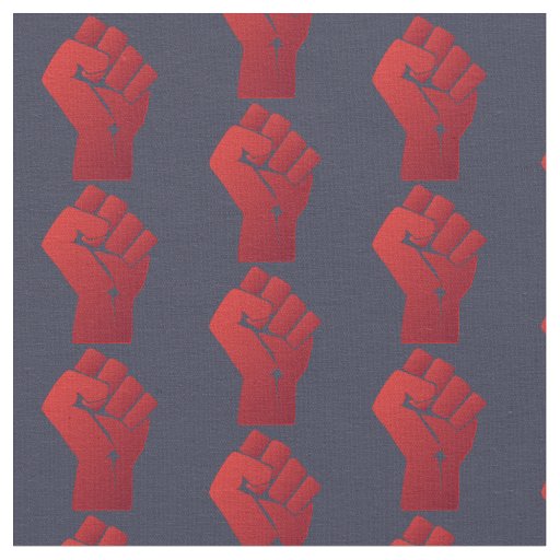 Small Raised Red Gradient Fist Fabric