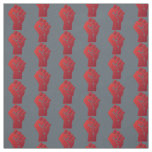 Small Raised Red Gradient Fist Fabric
