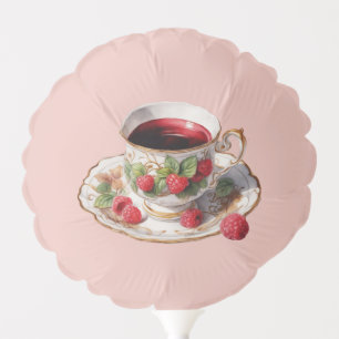 Small Raspberry and Teacup Balloon 