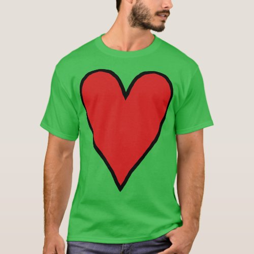 Small Red Heart of Love T_Shirt
