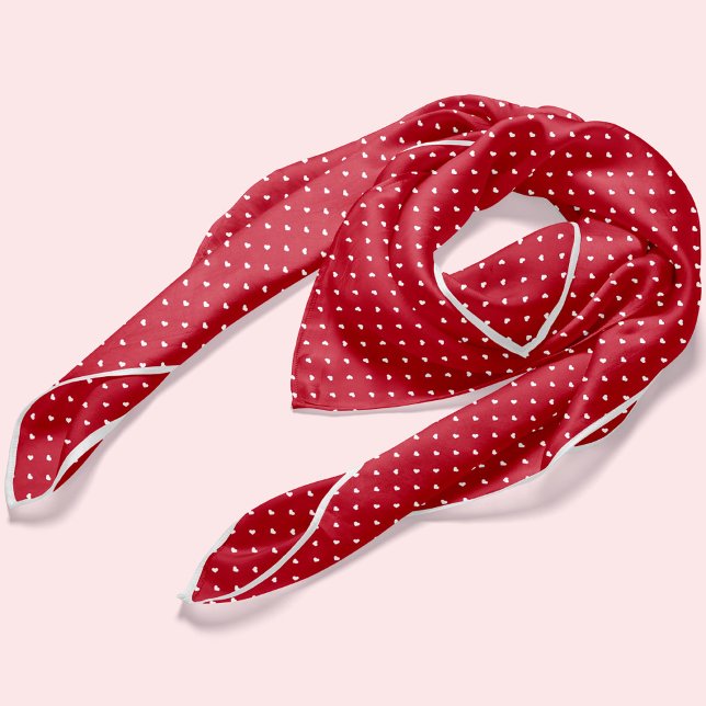 Small Red Hearts Pattern Scarf (Creator Uploaded)