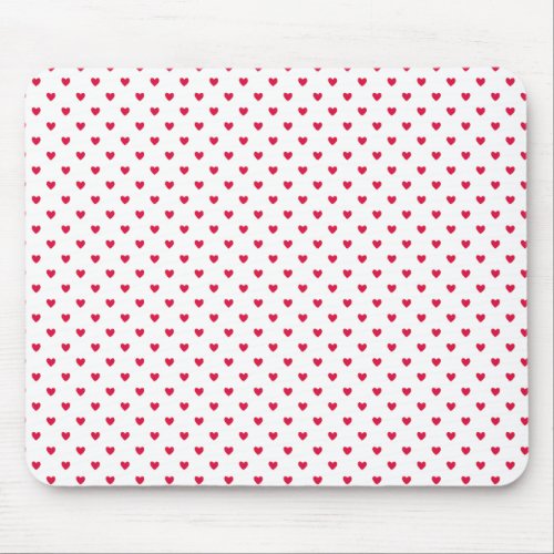 Small Red Hearts Seamless Pattern  Mouse Pad
