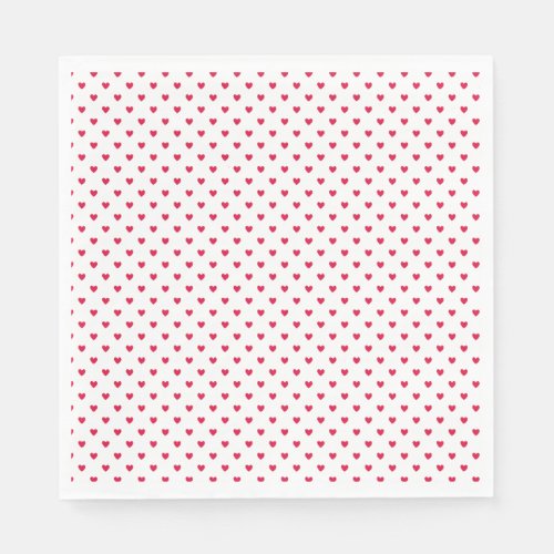 Small Red Hearts Seamless Pattern  Napkins