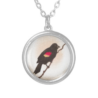 Small Red Wing Blackbird Necklace