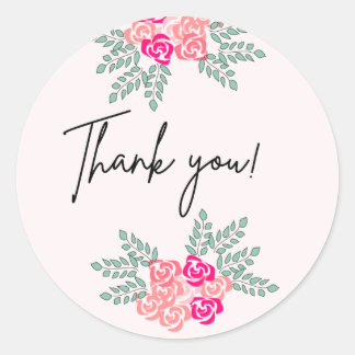  Small Roses Thank You Sticker
