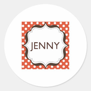 Small Round Stickers - logo centered