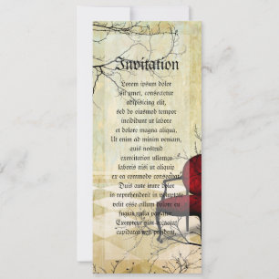 Small Royal Chair with Branches Invitation