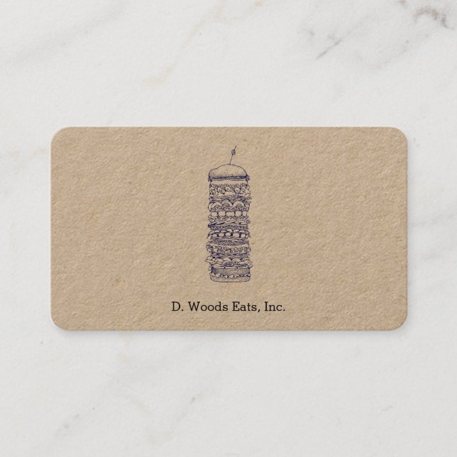 Small Sandwich Business Card (Front)