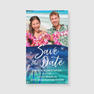 Small Save the Date Magnets Cheap Beach Wedding