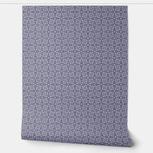 Small-Scale Purple Abstract Geometric Mosaic Wallpaper