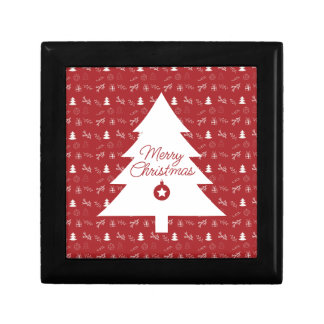 Small Scale Red & White Christmas Gift Box