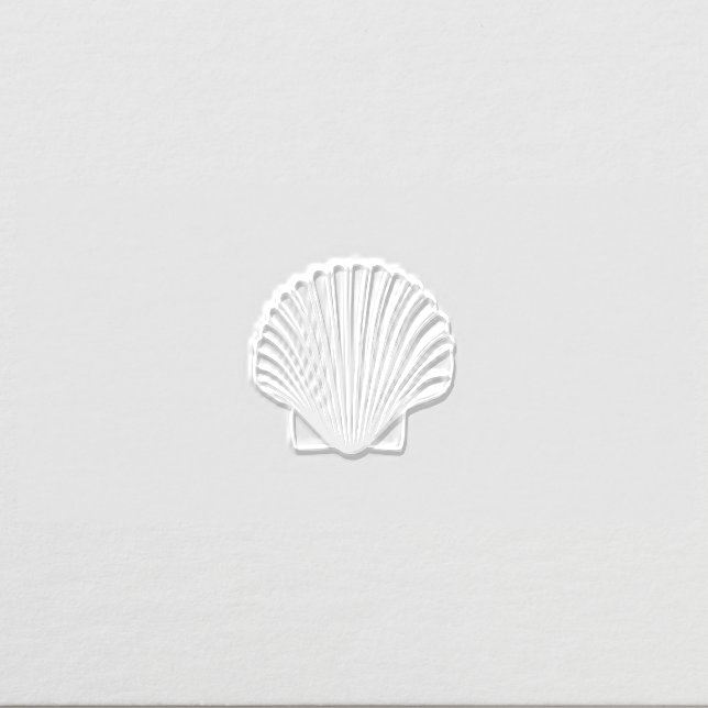 Small Scallop Shell #3 Seashore Beach Image Only Embosser (Design)