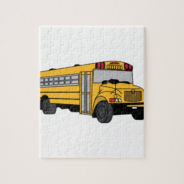 Small School Bus Jigsaw Puzzle (Vertical)