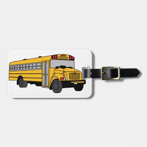 Small School Bus Luggage Tag