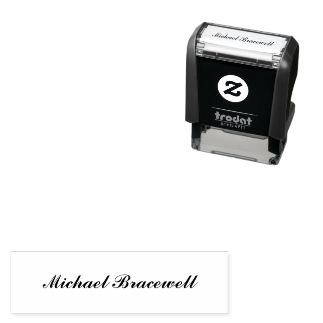 Small Self Inking Stamp with Your Custom Name (In Situ)
