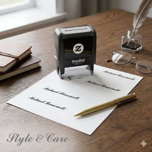 Small Self Inking Stamp with Your Custom Name