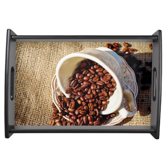 Small Serving Tray, Black. Serving Tray (Front)