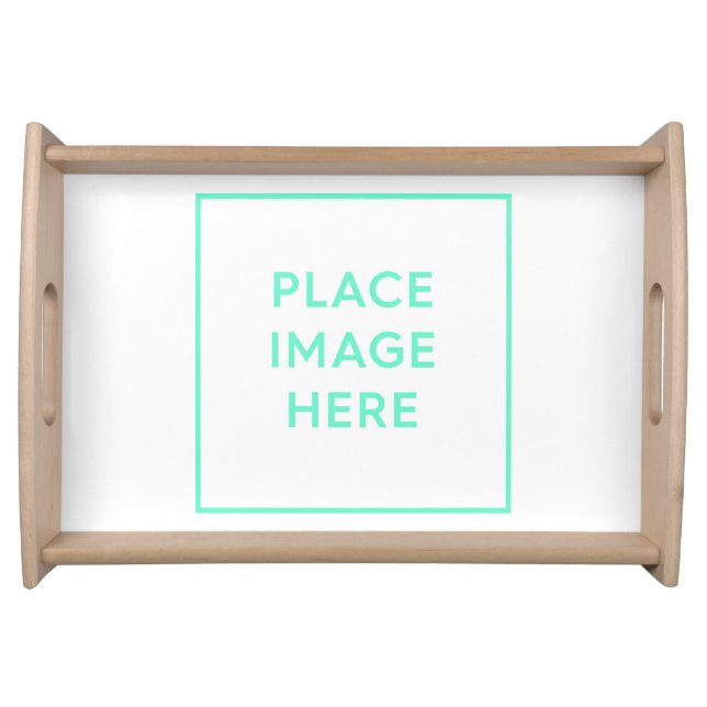 Small Serving Tray, Natural Tray (Front)