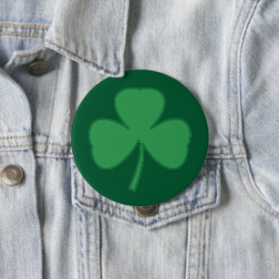 Small Shamrock Button Pin