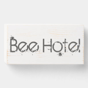 Small Sign - Bee Hotel Weathered Look