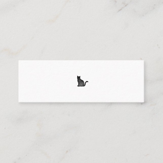 Small, simple business card business card cat (Front)