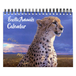 Small Size Exotic Animals Calendar