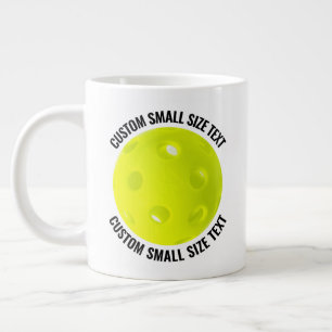 Small Size Personalized Text Giant Pickleball Mug