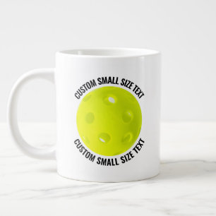 Small Size Personalized Text Pickleball Custom Giant Coffee Mug